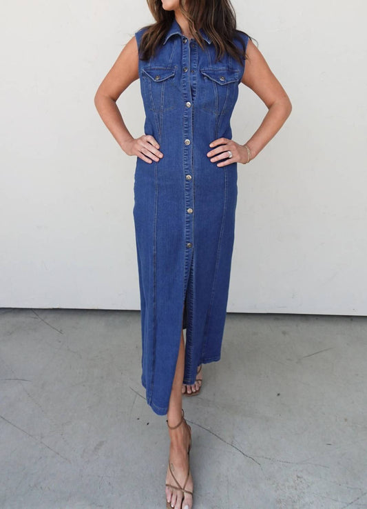 So Me - Button-front Maxi Dress