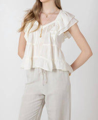 Dex Clothing - Ruffle Sleeves Top