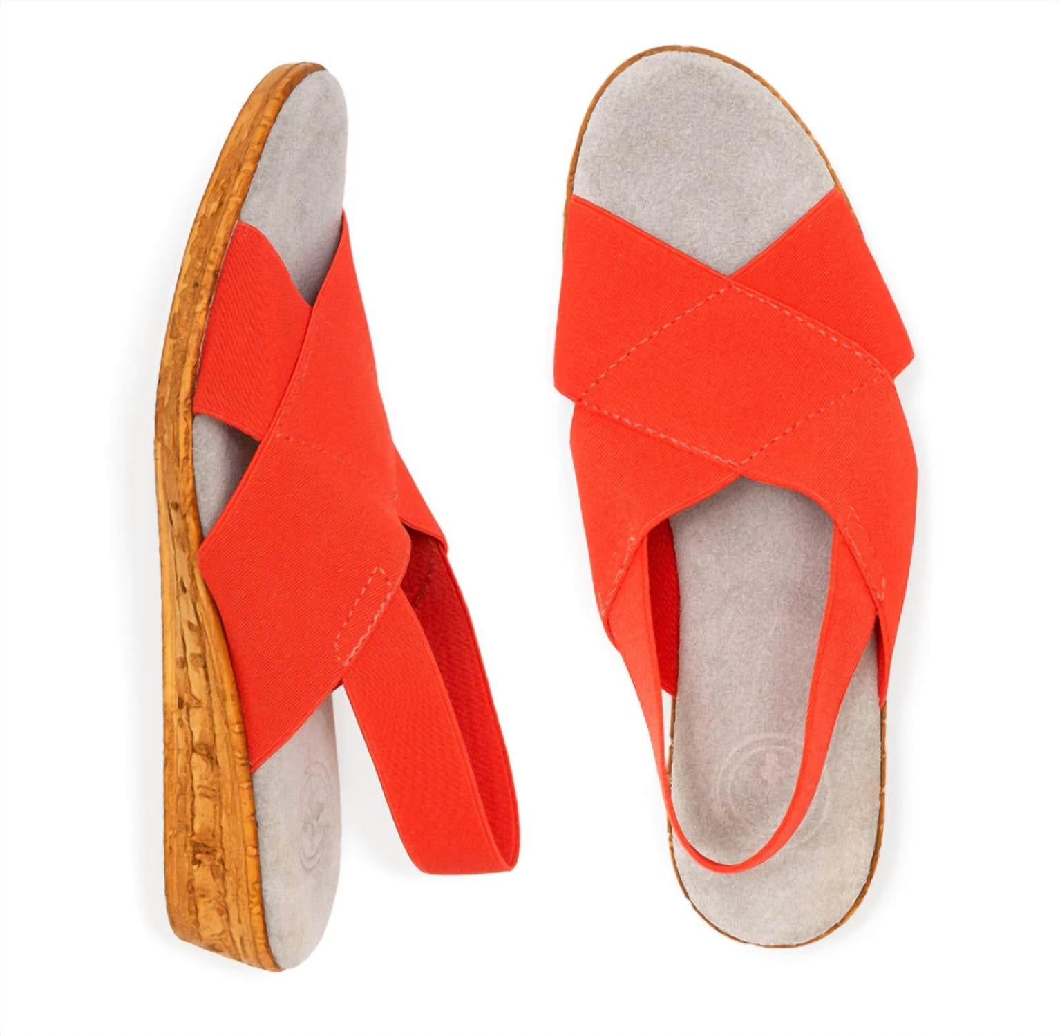 CHARLESTON SHOE CO. Women's Atlantic Sandal in pimiento - women's sandal - alternate view