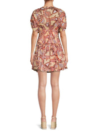 A.L.C. - Luna Print Smocked Mini Dress