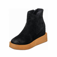 Antelope Women's Urban Platform Ankle Boots in black suede - women's shoe