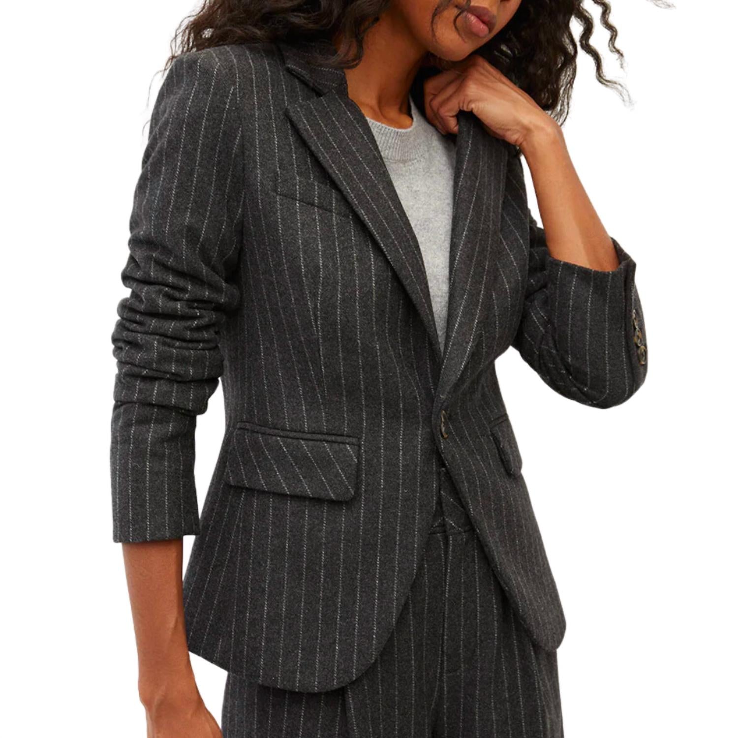 Veronica Beard - Women's Tyra Pinstriped Dickey Jacket