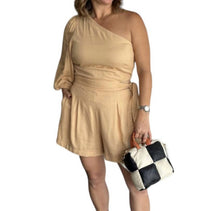 Dress To - One Shoulder Linen Romper