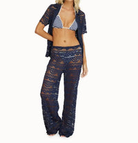 Pq Swim - Lace Short Sleeve Cover Up Top