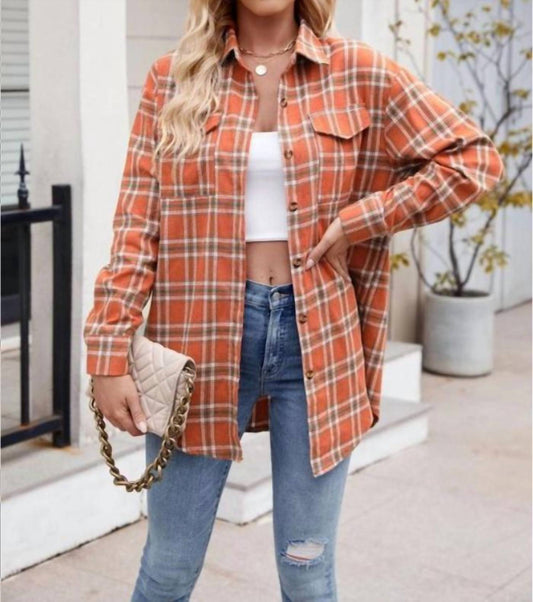 Lovesoft - New Casual Fashion Loose Plaid Pocket Shirt