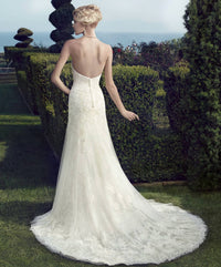 Casablanca - Lace Appliqué A-Line Gown