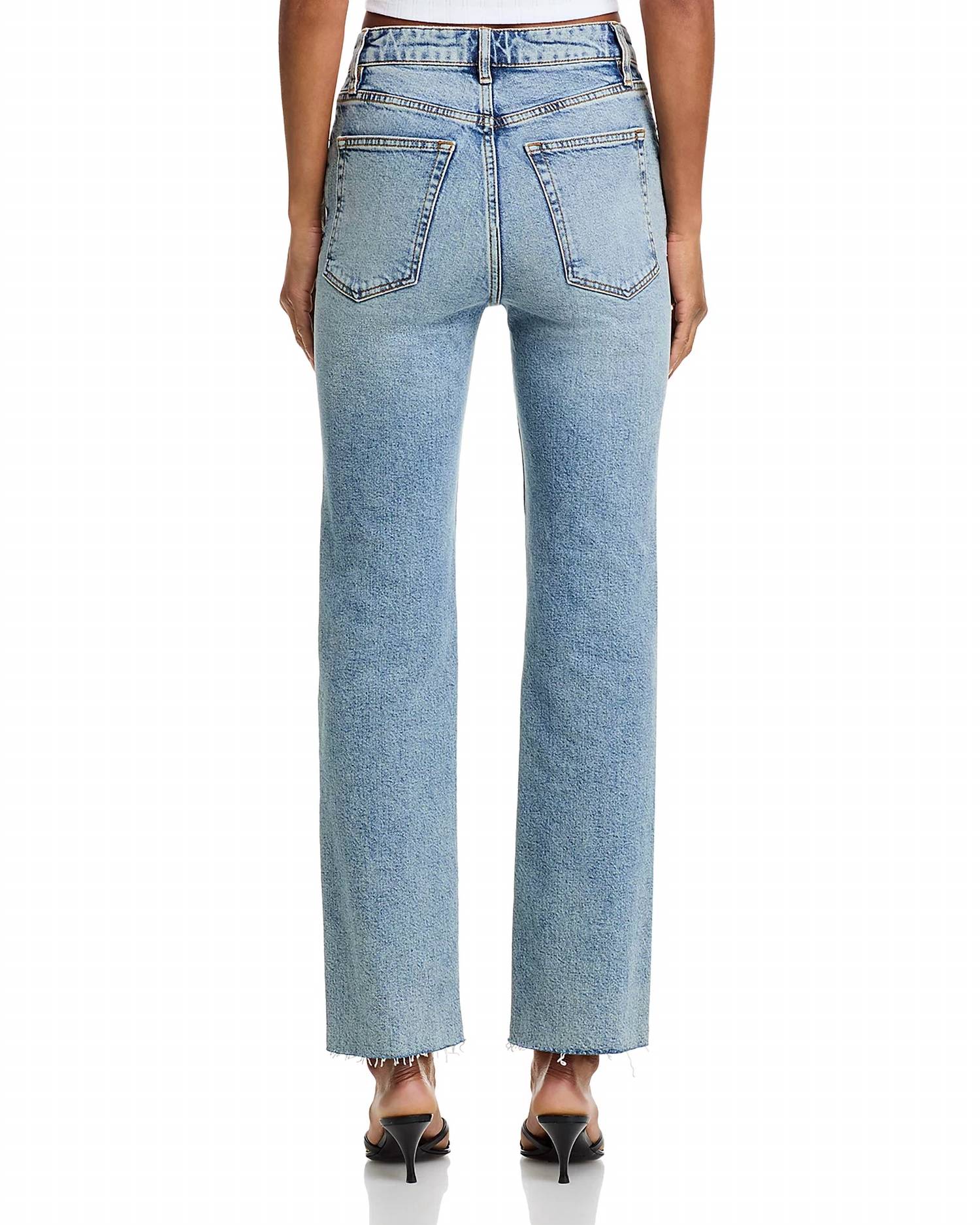 Frame - The Ruler Crop High Rise Straight Jeans