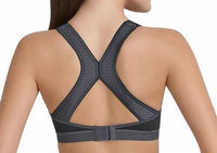 Anita Active Dynamix Star Racerback Sports Bra in anthracite - women's intimate - detail view