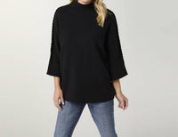 Coco + Carmen - Heavenly Luxe Stitch Detail Funnel Neck Sweater