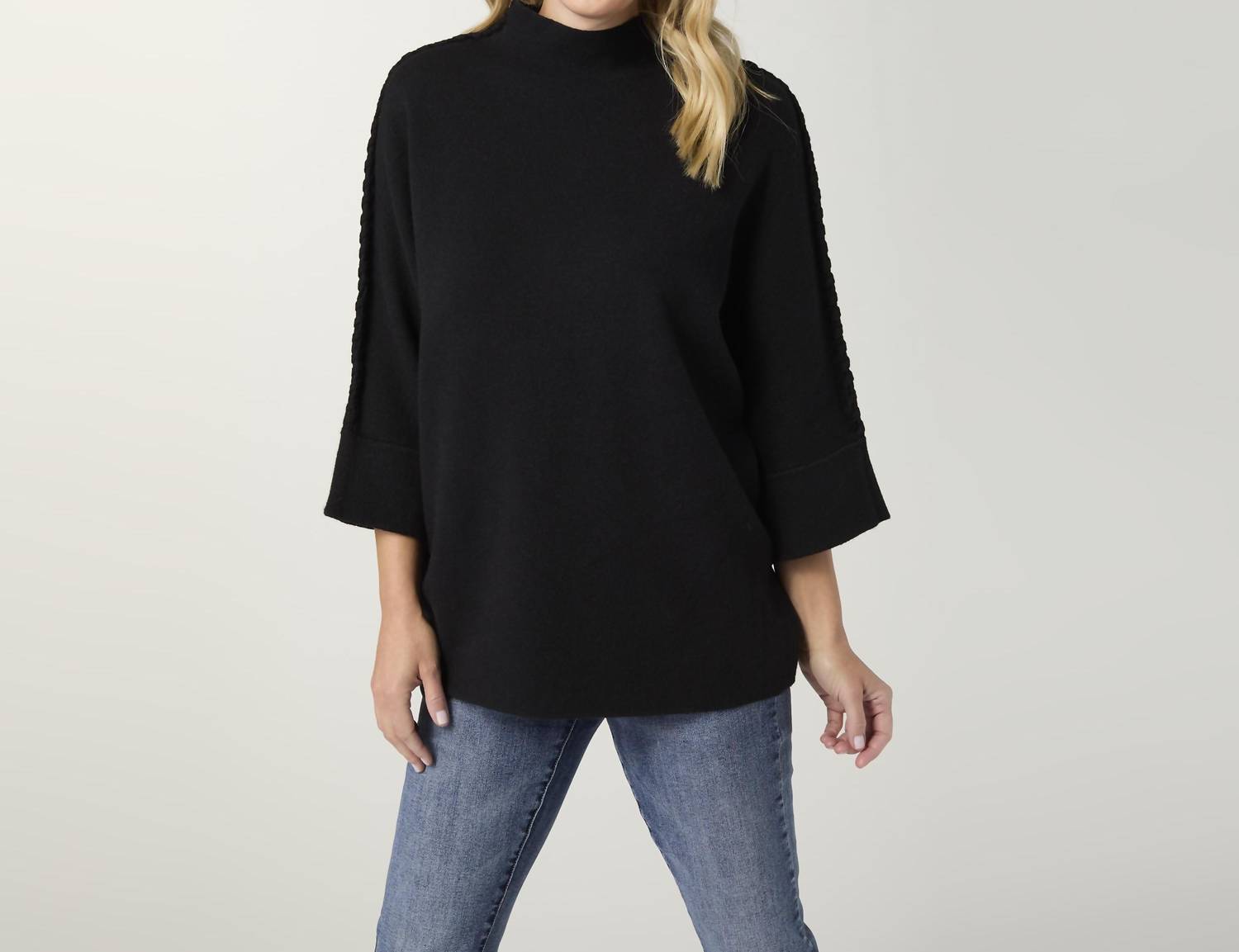 Coco + Carmen - Heavenly Luxe Stitch Detail Funnel Neck Sweater