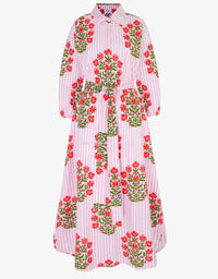 Pink City Prints - Pink City Prints Poppy Stripe Corfu Dress