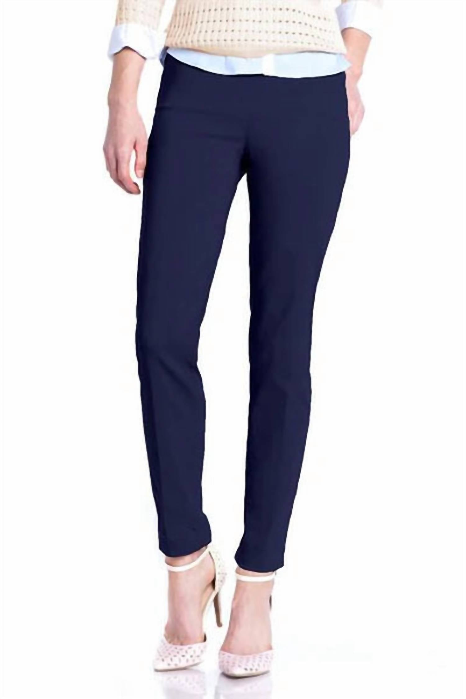 Slimsation By Multiples Ride On Pants in midnight - women's jeans