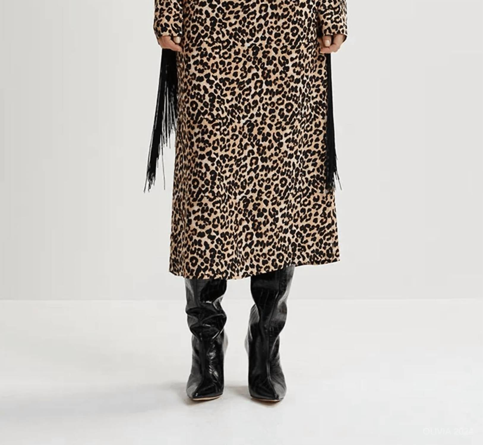 Essentiel Antwerp - Gironi Leopard-print Midi Dress