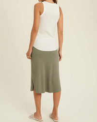 Poshture Finds - Wishlist Crew Neck Ribbed Knit Tank Top
