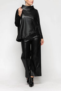 Ic Collection - Wave Edge Sleeve Top