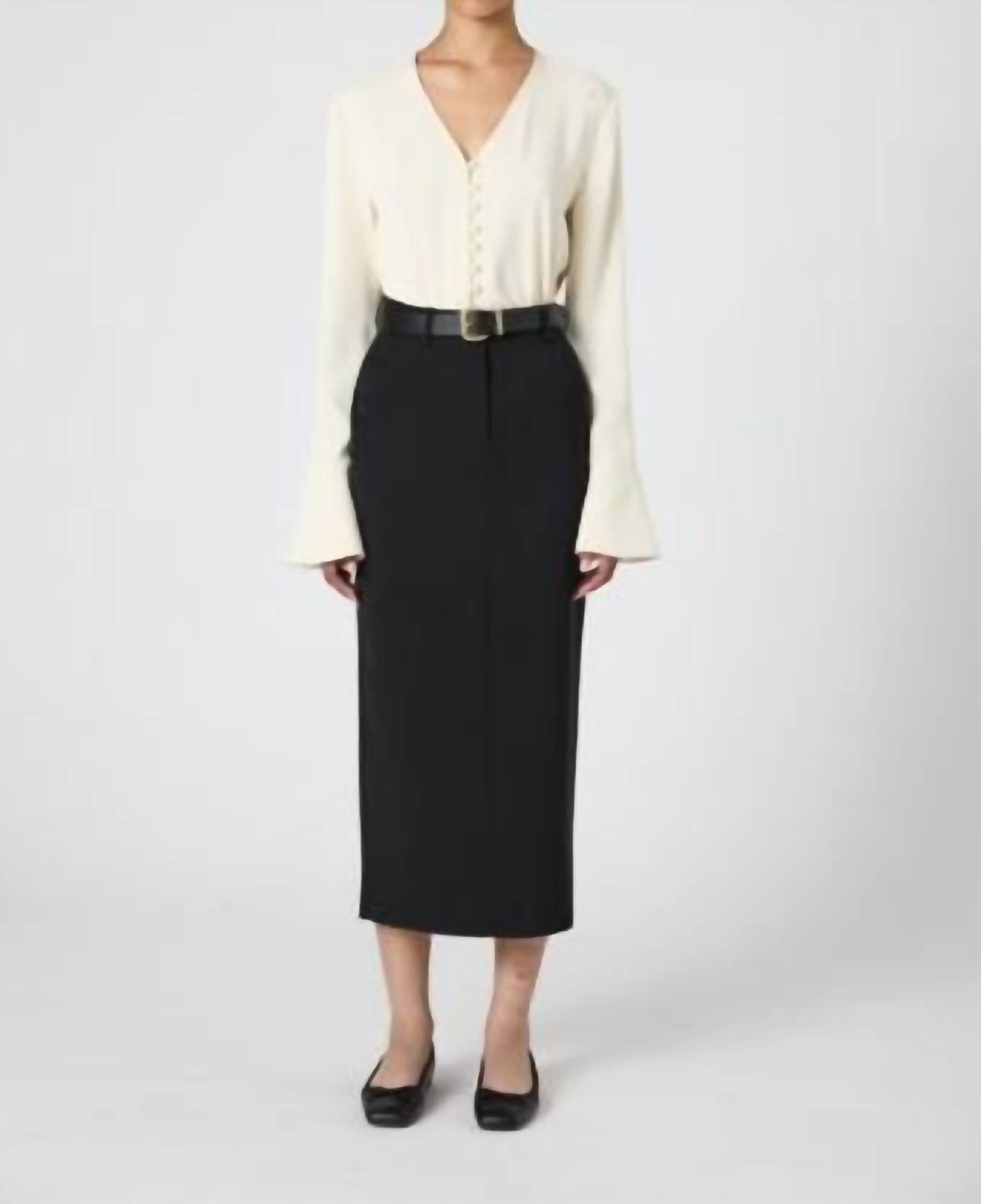 French Connection - Carmen Crepe Long Sleeve Top
