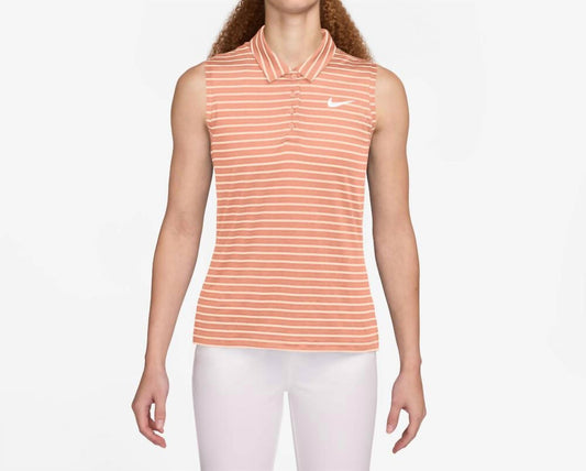 Nike - Women's Dri-FIT Victory Sleeveless Striped Polo