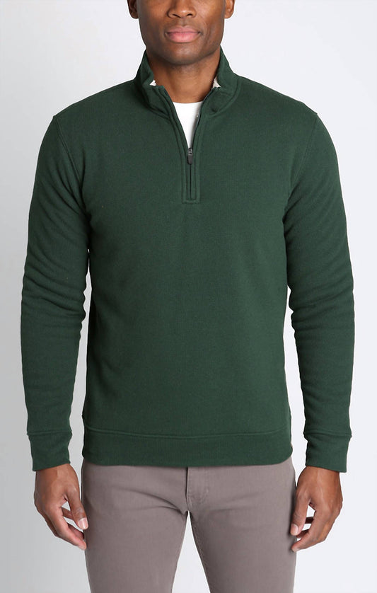 Jachs New York - Recycled Jacquard Sherpa Lined Quarter Zip Pullover