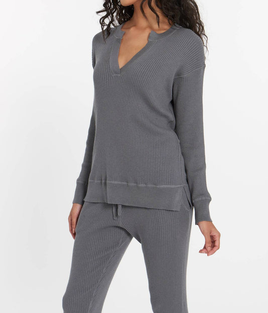 Leimere - Cabo Split Neck Top