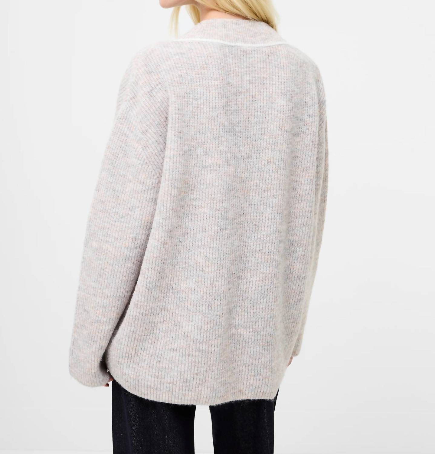 French Connection - Kezia Recycled Vertical V Neck Jumper