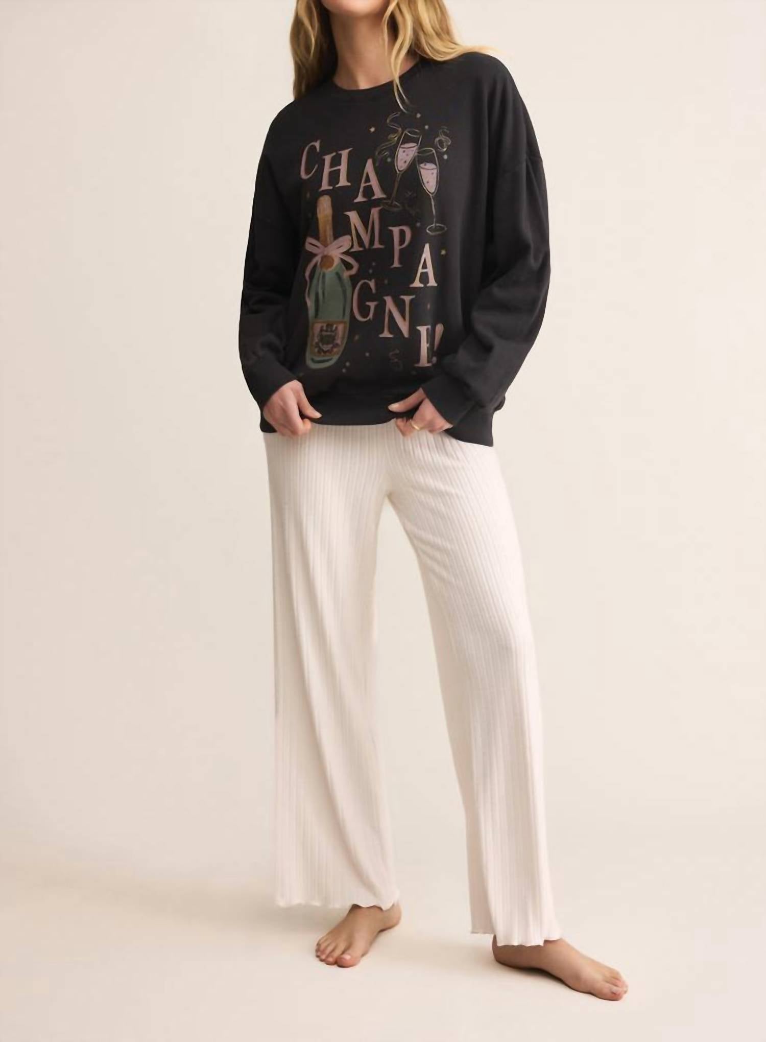 Z Supply - Celebrate Champagne Sweatshirt