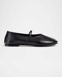 Dear Frances - Women's Balla Strap Leather Ballerina Flat Shoes