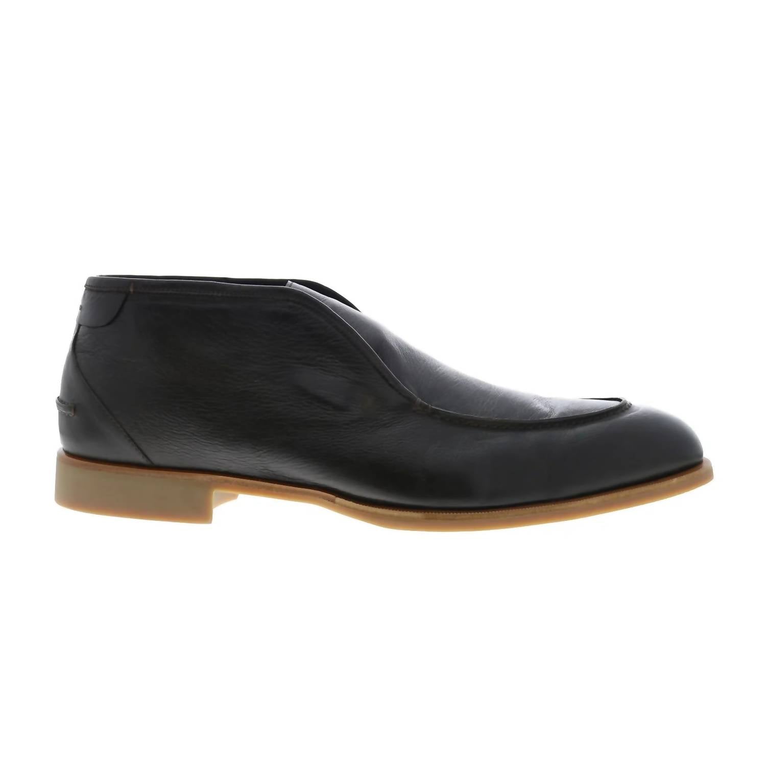 Scarpe Di Bianco - Men's Fidbtm Fidenza Bello Leather Slip On Ankle Boots