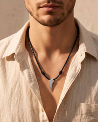 Georgina Jewelry - Men's Signature Leather Necklace