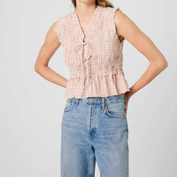 French Connection - Rhodes Poplin Smocked Sleeveless Top