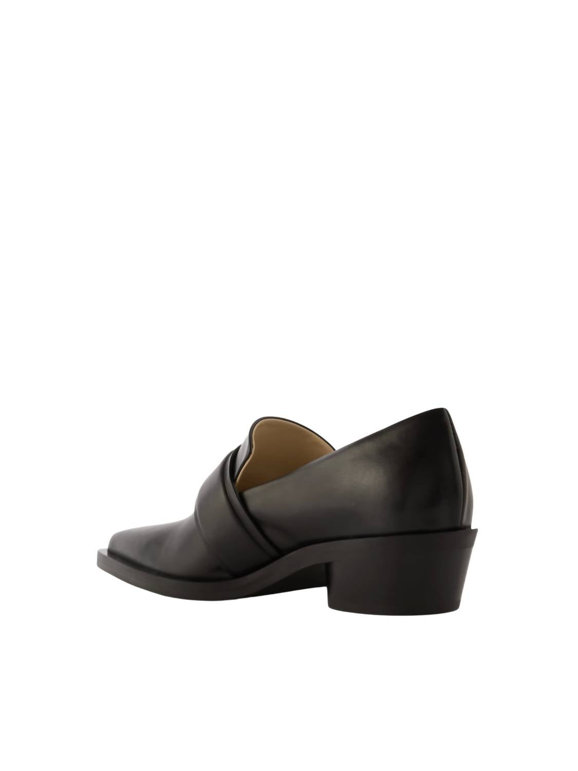 Proenza Schouler White Label - Women's Bronco Leather Loafers With Heel Strap