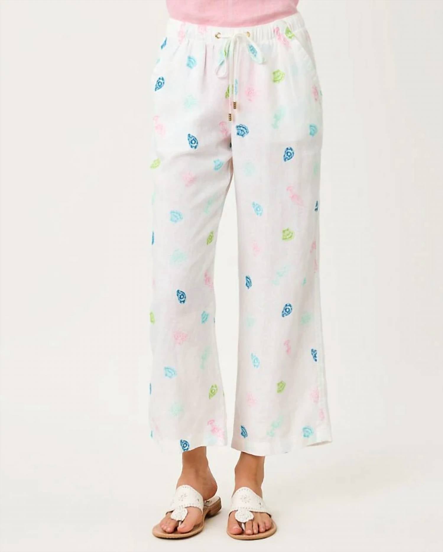 Lilly Pulitzer - BRAWLEY LINEN CROP PANT
