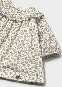 Mayoral - Girls Printed Velvet Dress
