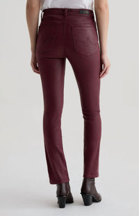 AG Jeans Mari Straight Leg Jean in winery - women's jeans - detail view