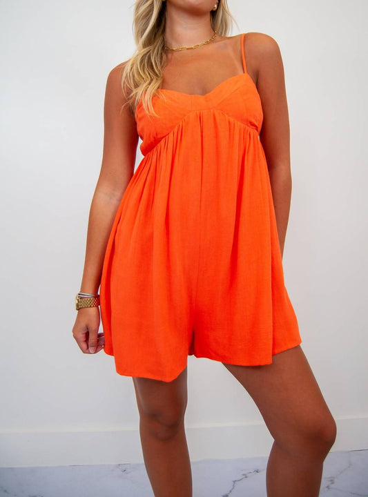 In The Beginning - Linen Boho Romper