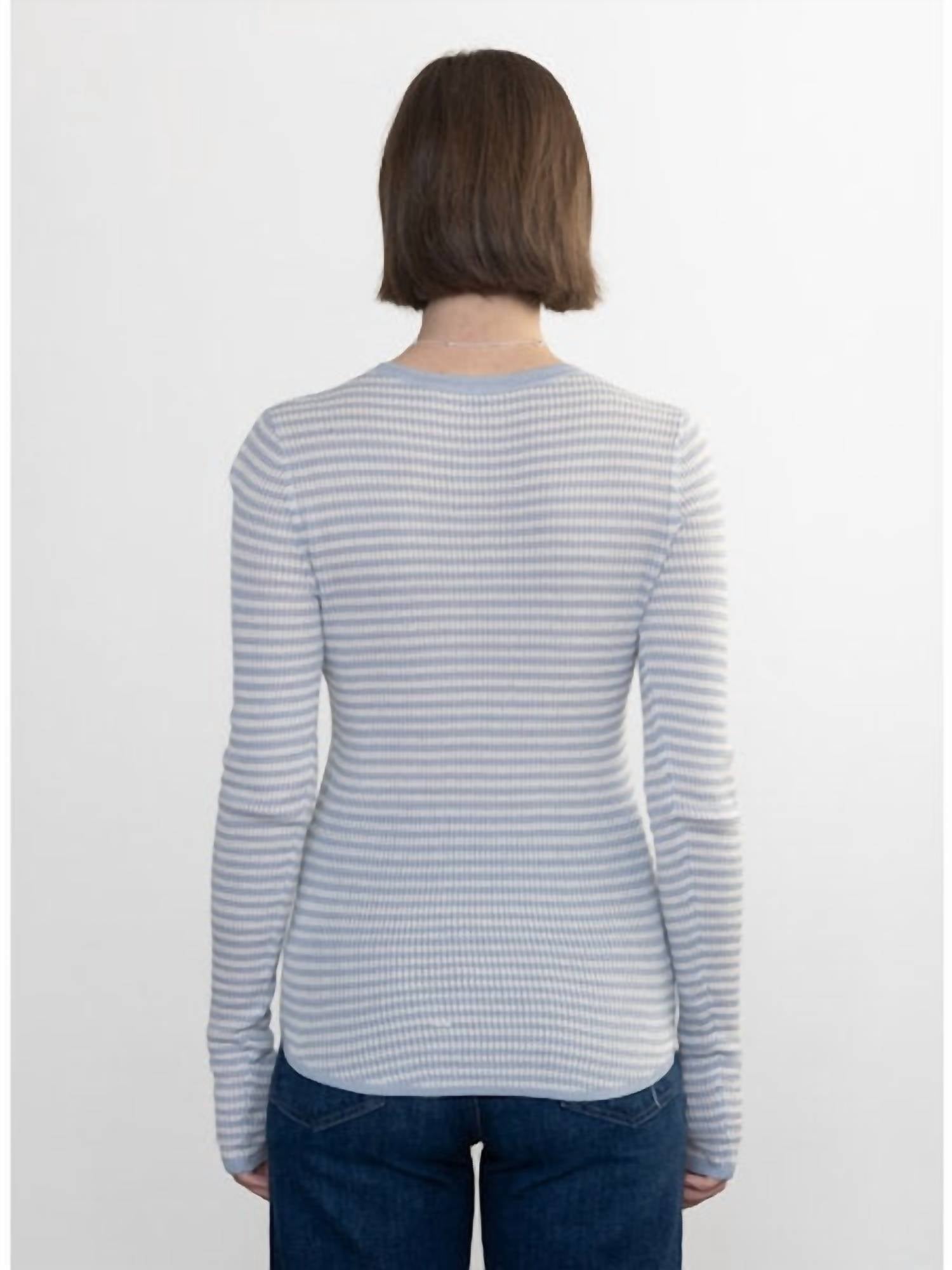 Margaret O'Leary - Shirtail Waffle Crew Top