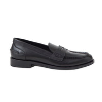 CLOSED Women's Almond Toe Low Block Heel Loafers in black - women's flats