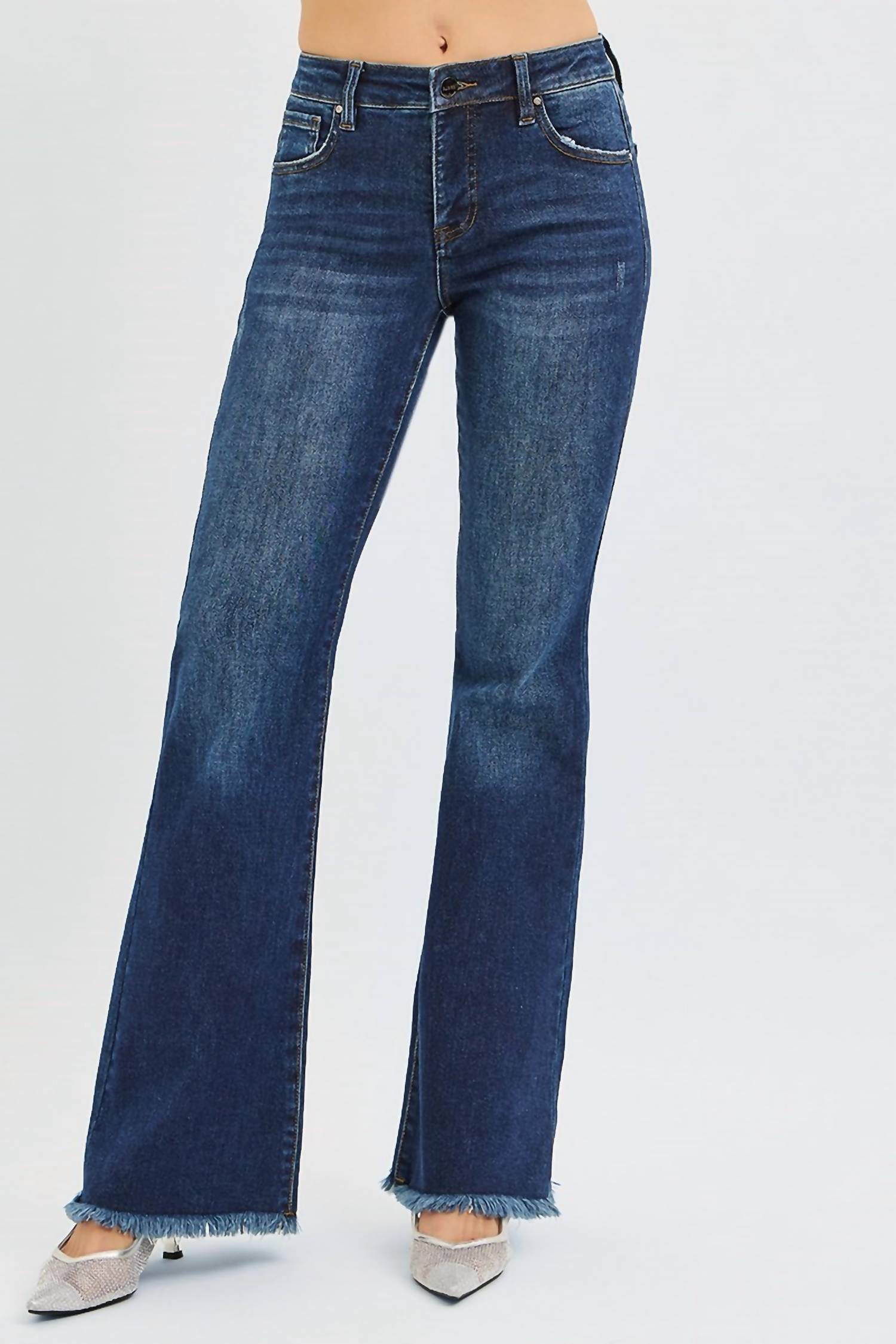 Risen - Tummy Control Mid Rise Flare Jeans