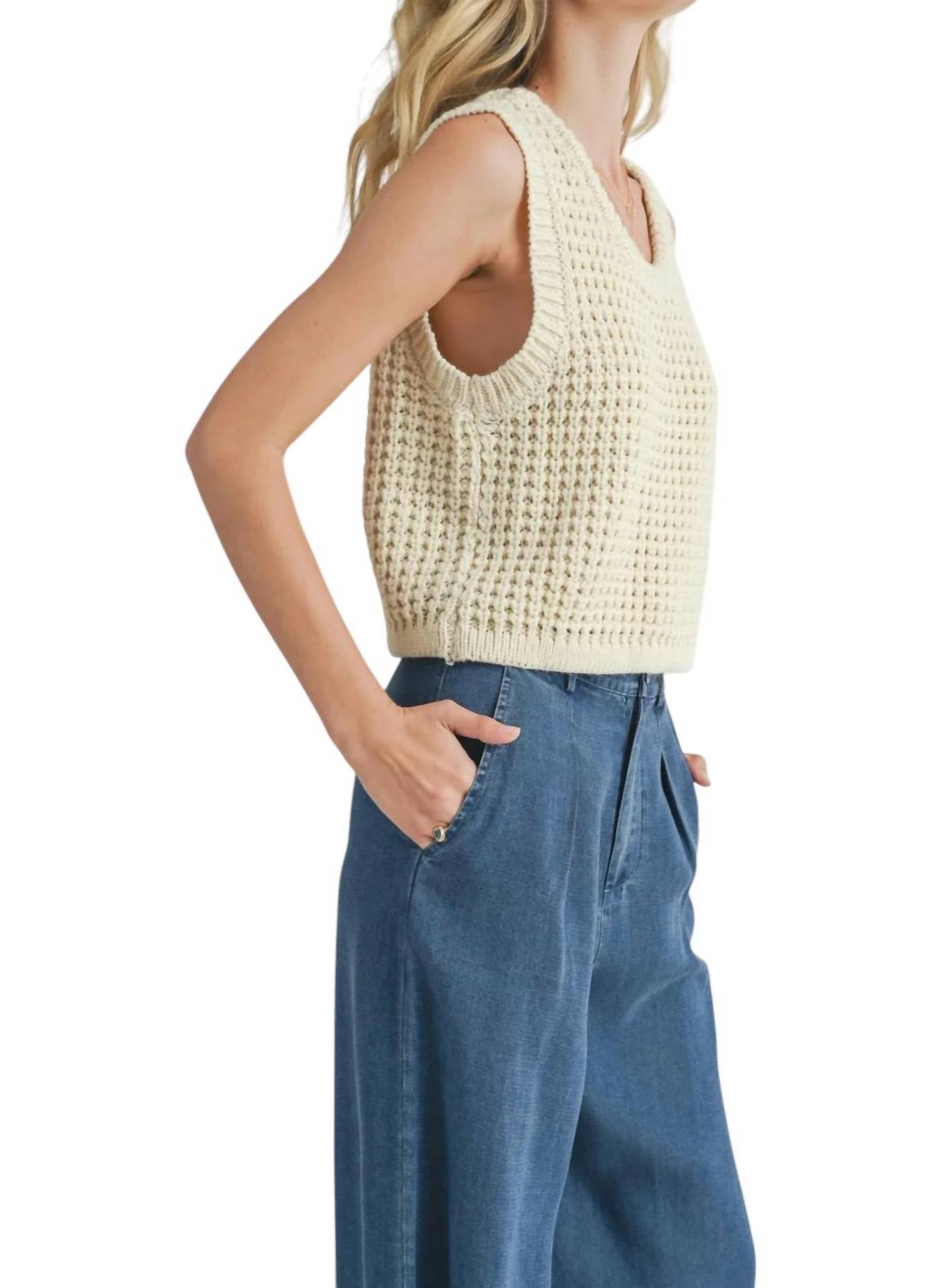 Sadie & Sage - Elsie Sweater Tank Top