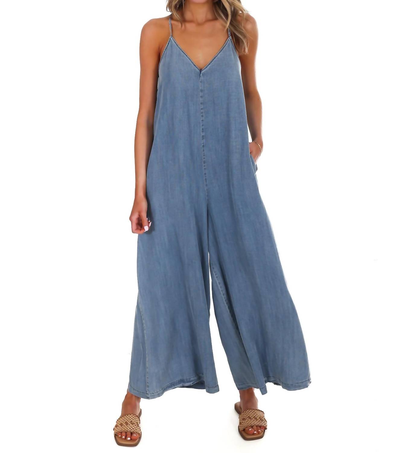 Mustard Seed - Women's All Joy V Neck Jumpsuit