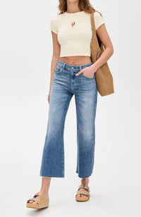 AG Jeans Saige Wide Leg Crop Jeans in 16 years postcard - women's jeans - view 5