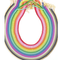 Woman Shops World - Women's Enamel Box Chain Necklace