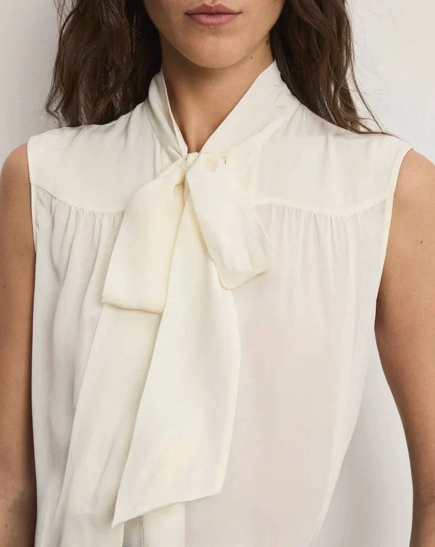 Veronica Beard - Magnolia Tie Neck Blouse