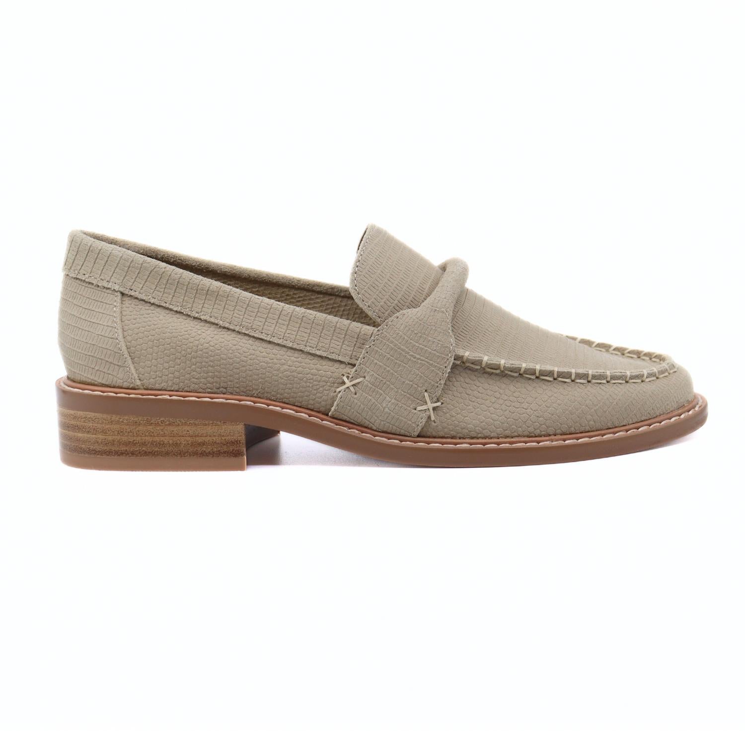 Free People Women's Bedford Loafer in oiled silt suede - women's flats