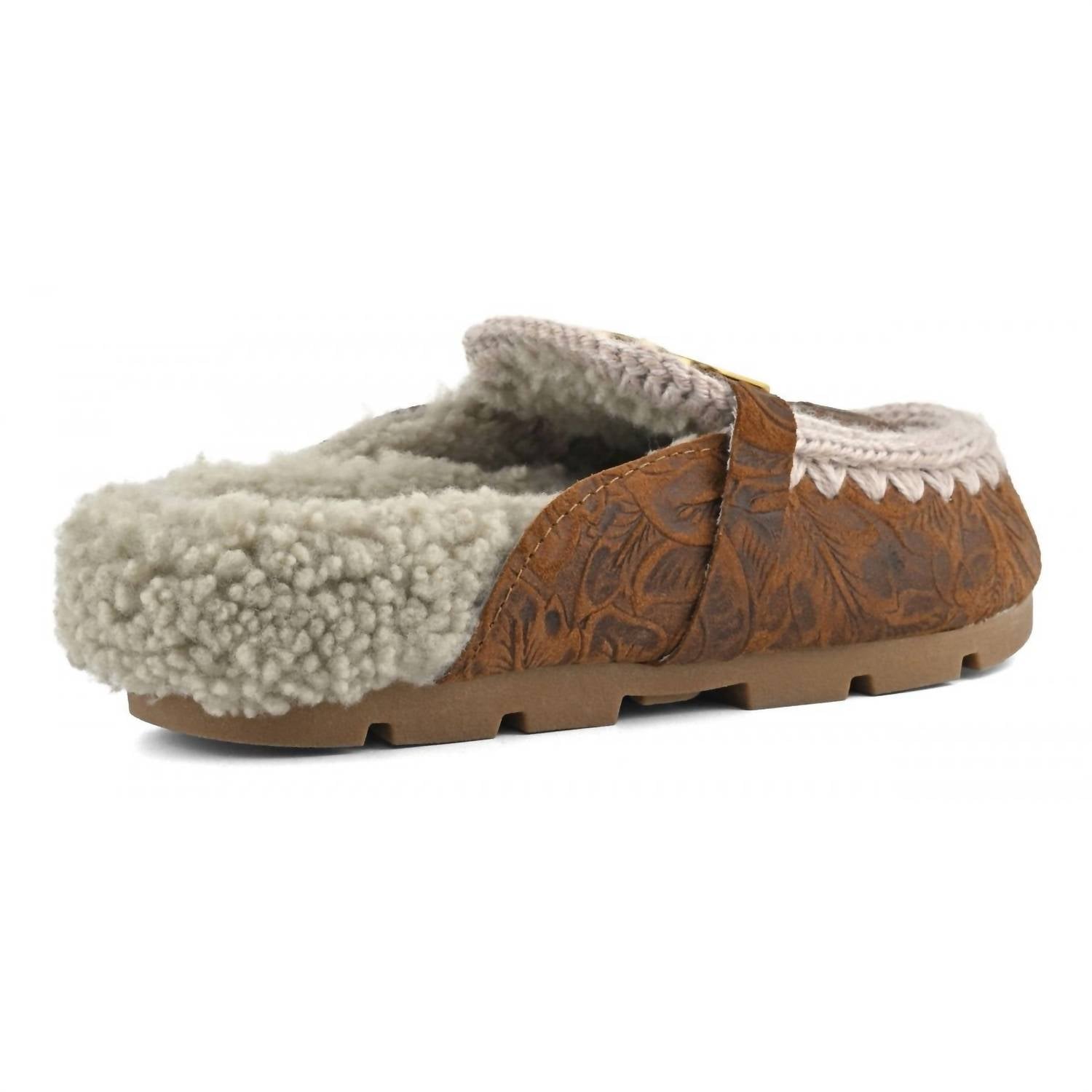 Mou - Women's Winter Bio Italian Leather Slide
