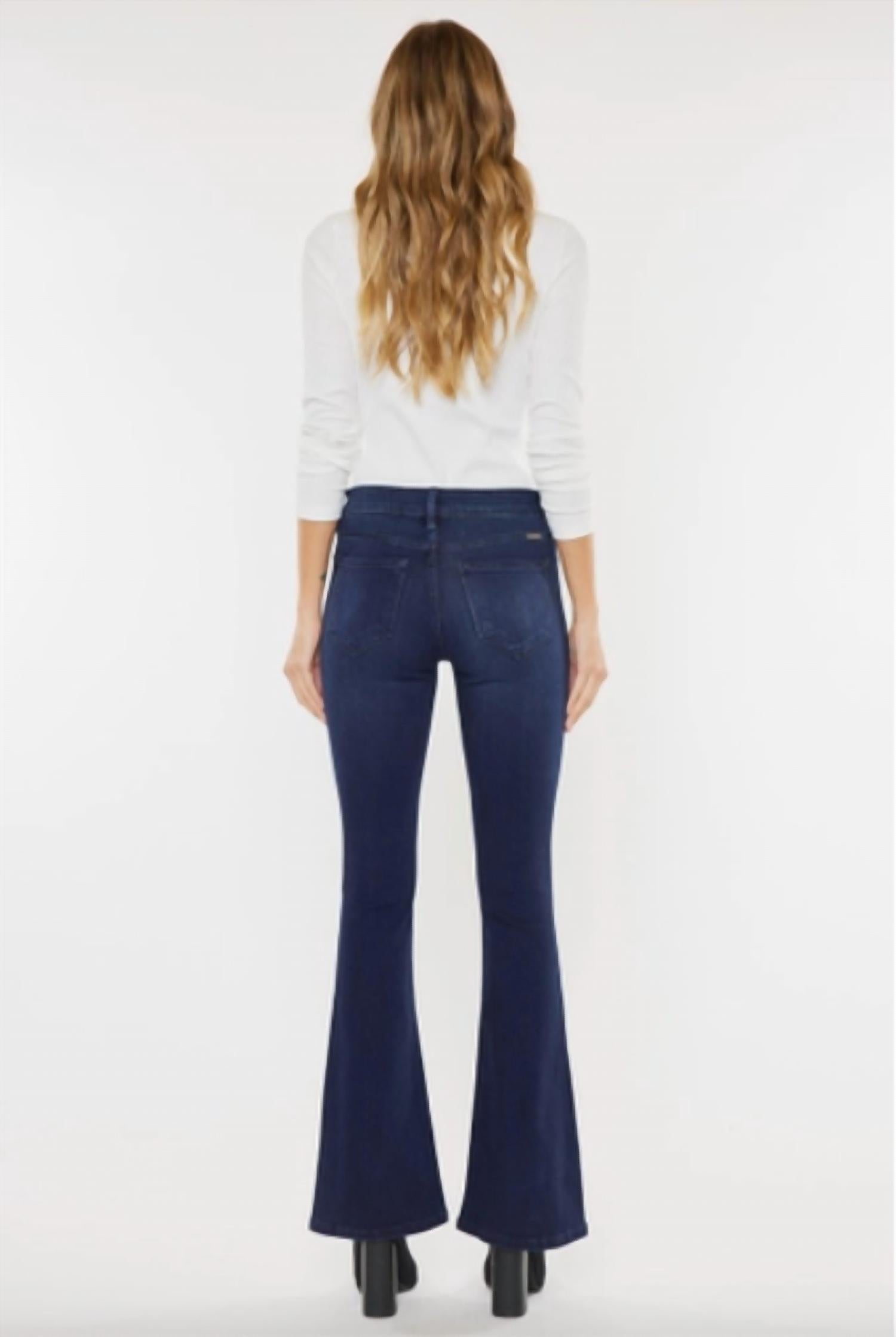 Kancan - Mid Rise Flare Jeans - Petite