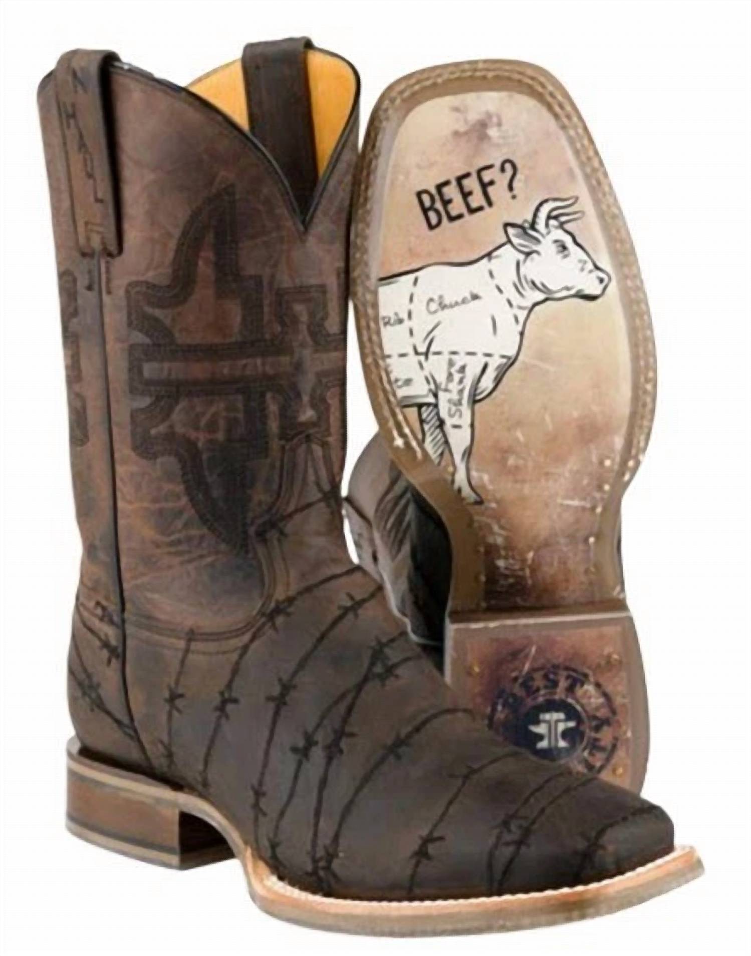 Dan Post. - Men's Don't Fence Me In Two Square Toe Boot