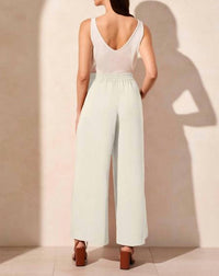 Tribal - Flowy Pants With Elastic Waist