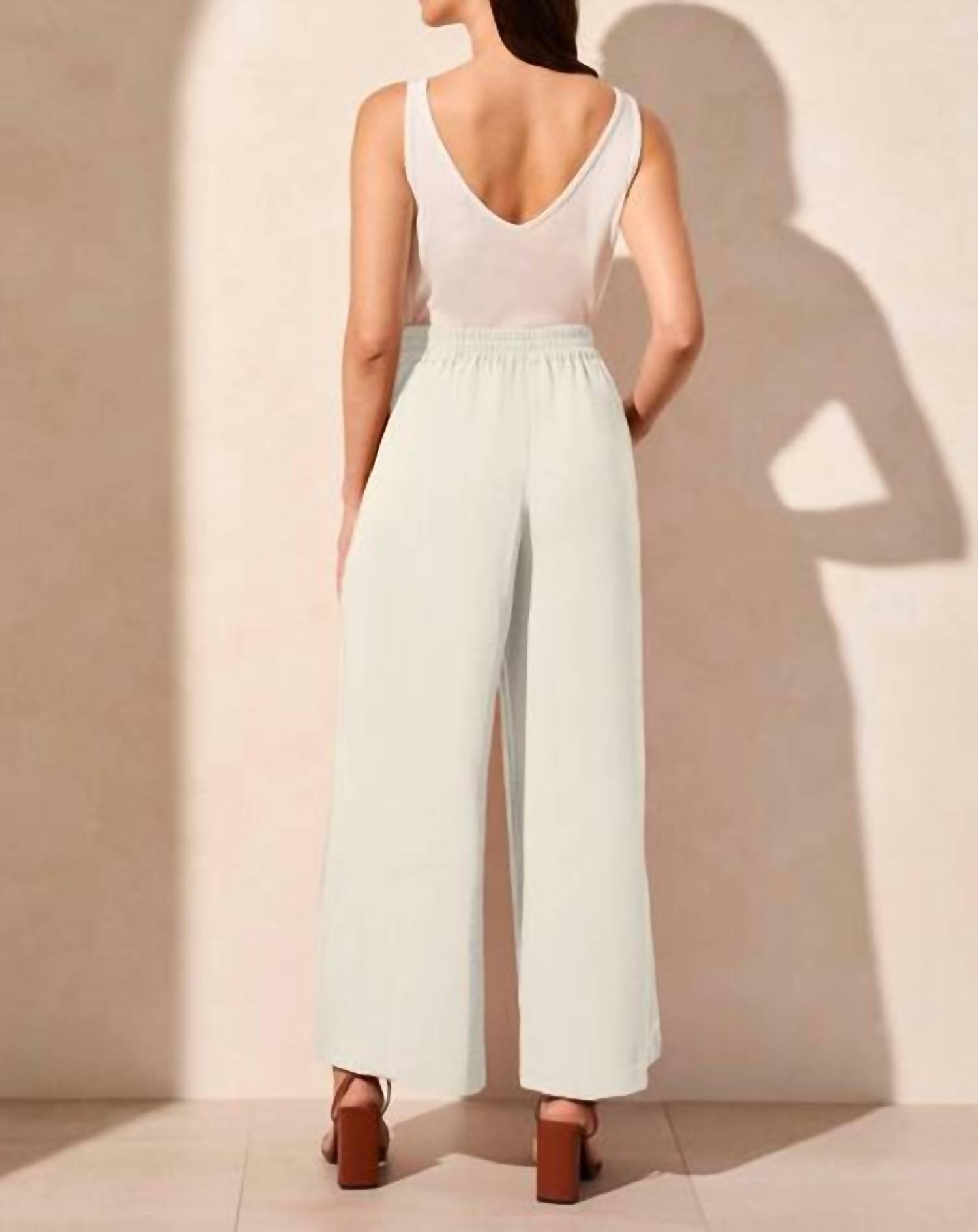 Tribal - Flowy Pants With Elastic Waist