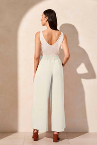 Tribal - Flowy Pants With Elastic Waist