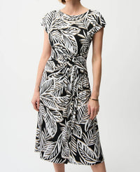 Joseph Ribkoff - Tropical Print Midi Flare Dress